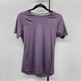 Nike Women's Size L Dusty Lavender Solid Short Sleeve Shirt