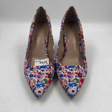Kelly & Katie Women's Shoe Size 7.5 Blue Floral Heels