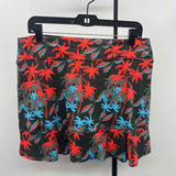 Dona Jo Women's Size 16 Charcoal Palm Trees Skirt