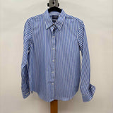 Chaps Men's Size M Blue Striped Long Sleeve Shirt