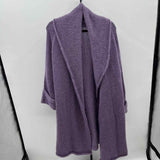 Soft Surroundings Women's Size L Purple Solid Cardigan