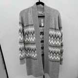 Loft Women's Size S Gray ZigZag Cardigan