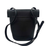 EXPRESSIONS NYC Black Vegan Leather Flap-Front Crossbody Purse