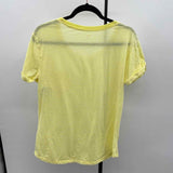 Ana Women's Size L Yellow Stripe Short Sleeve Shirt