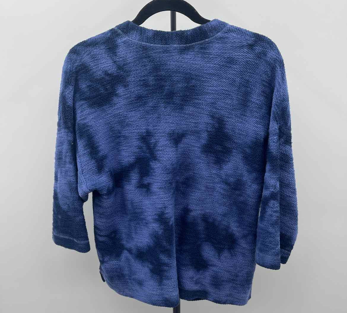 purejill Women's Size S Blue Tie Dye Cardigan