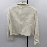 Rachel Zoe Women's Size M Ivory Textured Jacket