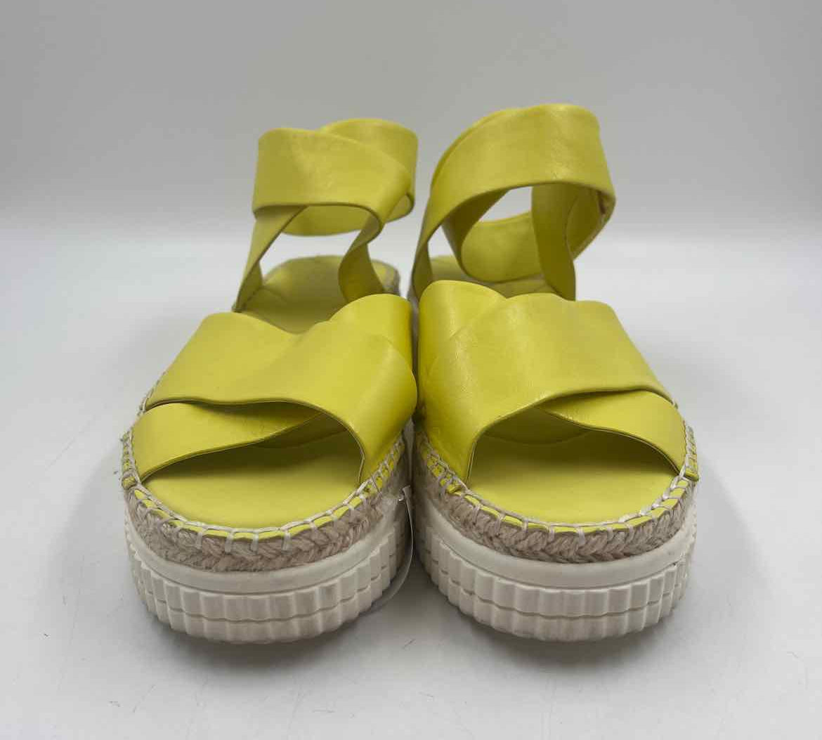 Franco Sarto Women's Shoe Size 8 Yellow Solid Sandals
