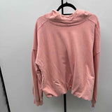 Easel Women's Size M Pink Solid Long Sleeve Shirt