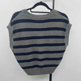 Madewell Junior's Size S Gray Stripe Vest