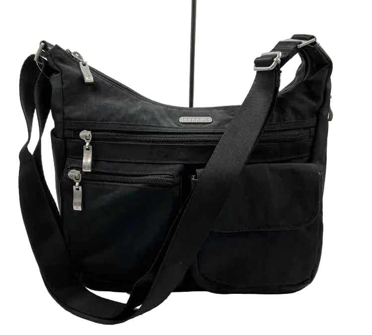 BAGGALLINI Black Nylon Crossbody Purse