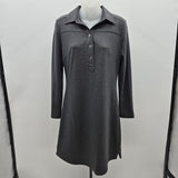 Ellie Kay Women's Size 4 Charcoal Solid Dress