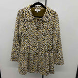 Current Air Women's Size M Yellow Animal Print Jacket