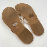 Shade & Shore Women's Shoe Size 8 Tan Rhinestones Flip Flops