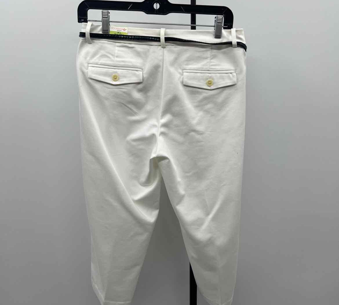 Dockers Women's Size 4 White Solid Capris