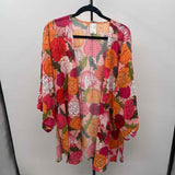 Trina Turk Women's Size L/XL Orange Floral Coverup
