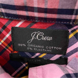 J Crew Women's Size S Pink Plaid Long Sleeve Shirt