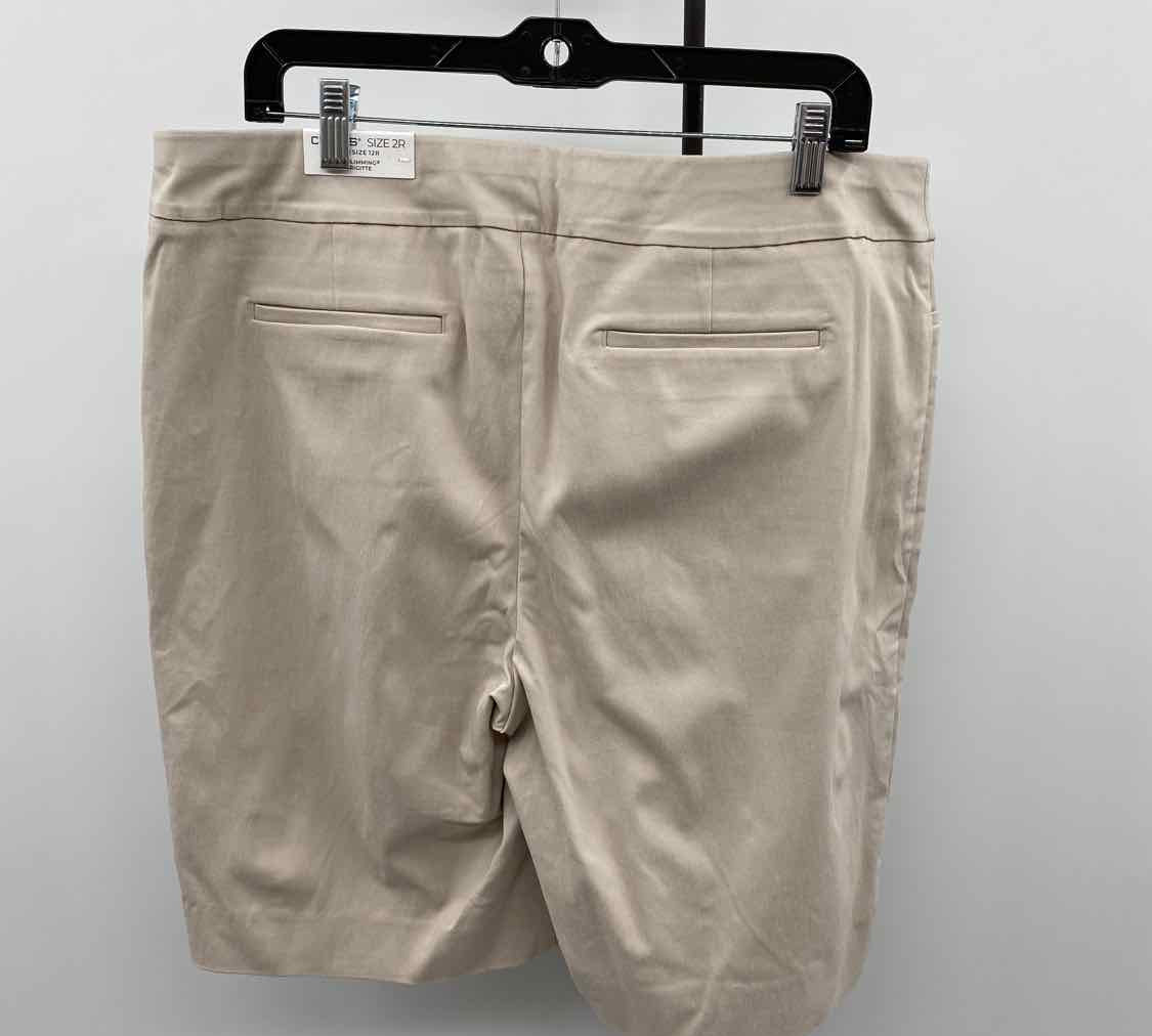 Chico's Women's Size 12 Beige Solid Shorts