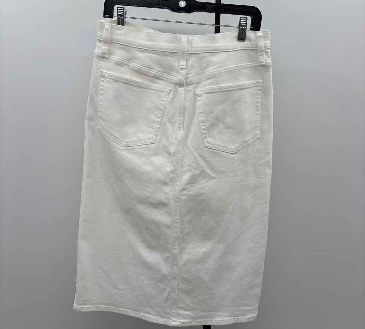 J Crew Women's Size 8 White Solid Skirt