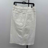J Crew Women's Size 8 White Solid Skirt