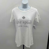 Kate Spade Women's Size S White Logo T-Shirt