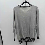 tipsyelves Women's Size L Gray Flamingo Sweater
