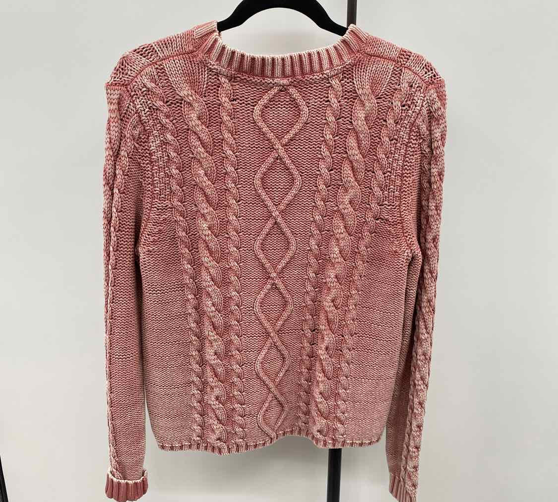 Carve Design Women's Size XS Mauve Cable Knit Sweater