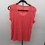 Banana Republic Women's Size S coral Heathered Short Sleeve Shirt