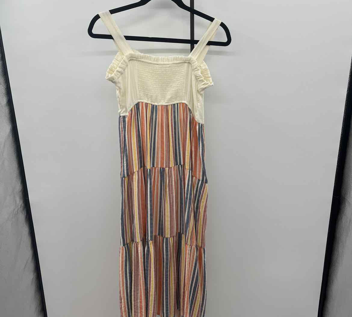 by the river Women's Size 6 Ivory Stripe Dress