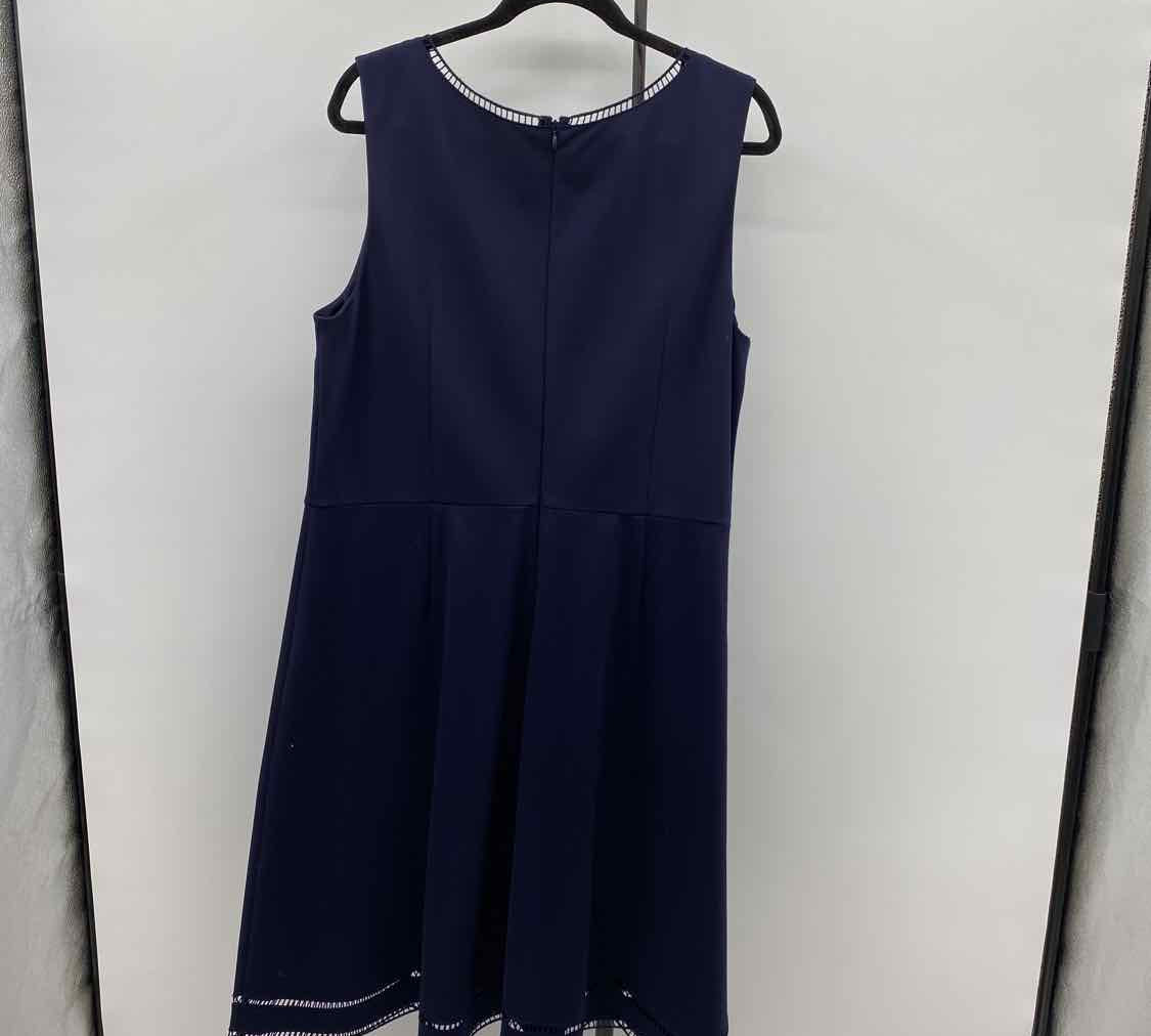 Talbots Women's Size 18 Navy Solid Dress