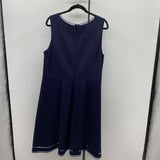 Talbots Women's Size 18 Navy Solid Dress