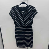 Banana Republic Women's Size 8 Black Stripe Dress