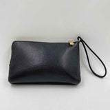 Coach Women's Black Luxe pebbled Wristlet