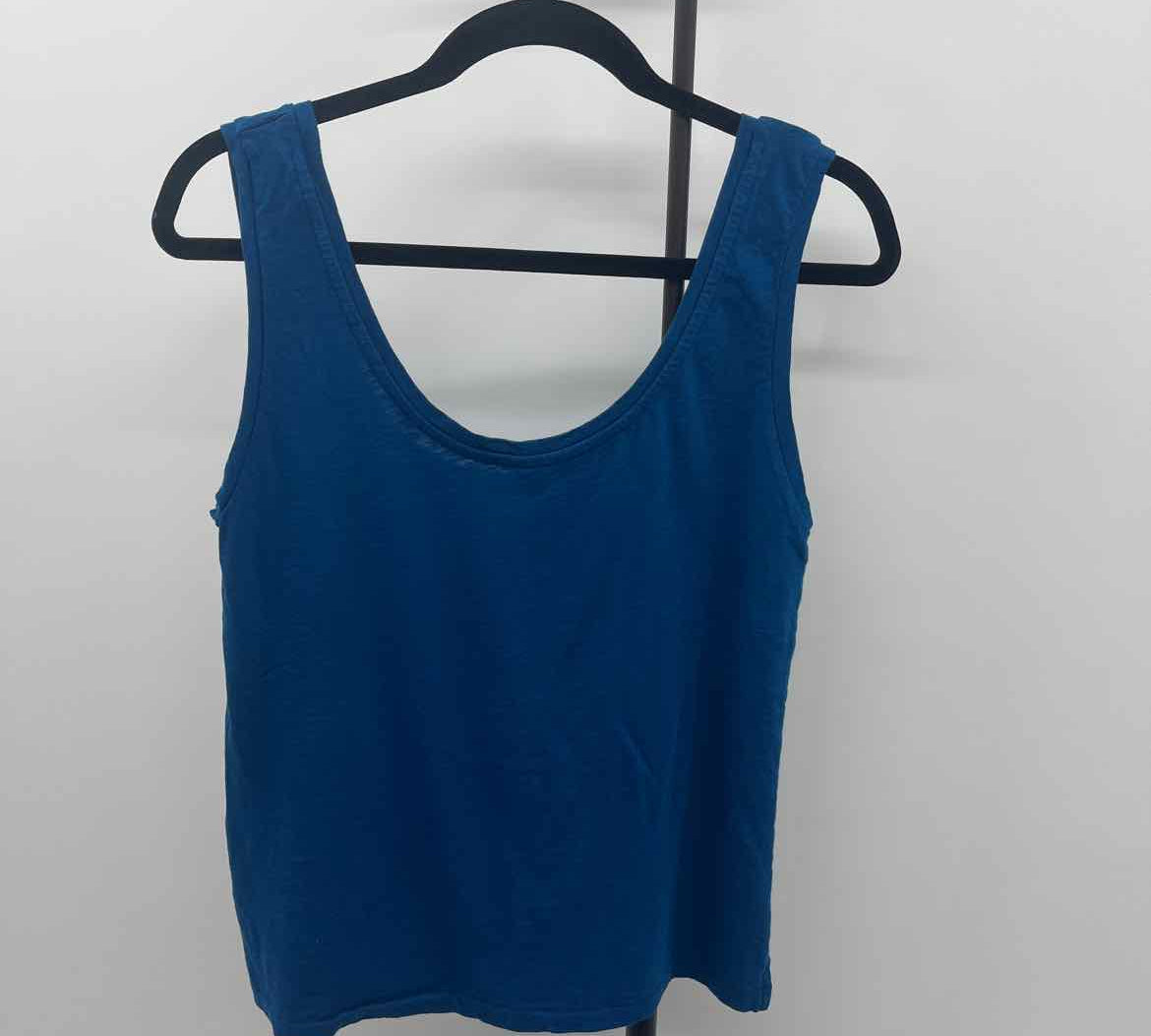 J Crew Women's Size M Blue Solid Tank