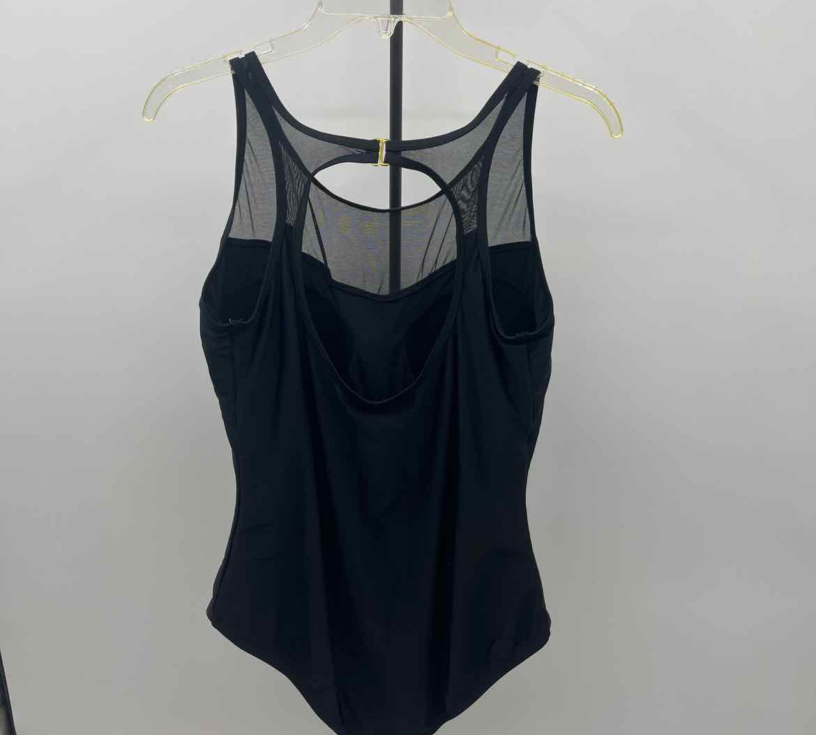 swimsuits for all Women's Size 18 Black Solid Swimsuit - 1 Piece