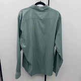 Van Heusen Men's Size L Green Solid Long Sleeve Shirt