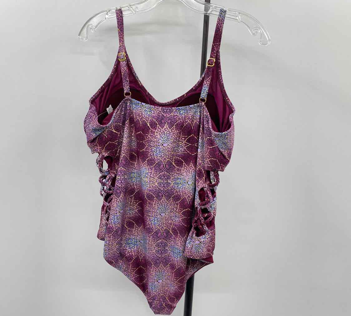 swimsuits for all Women's Size 18 Magenta Mandala Swimsuit - 1 Piece