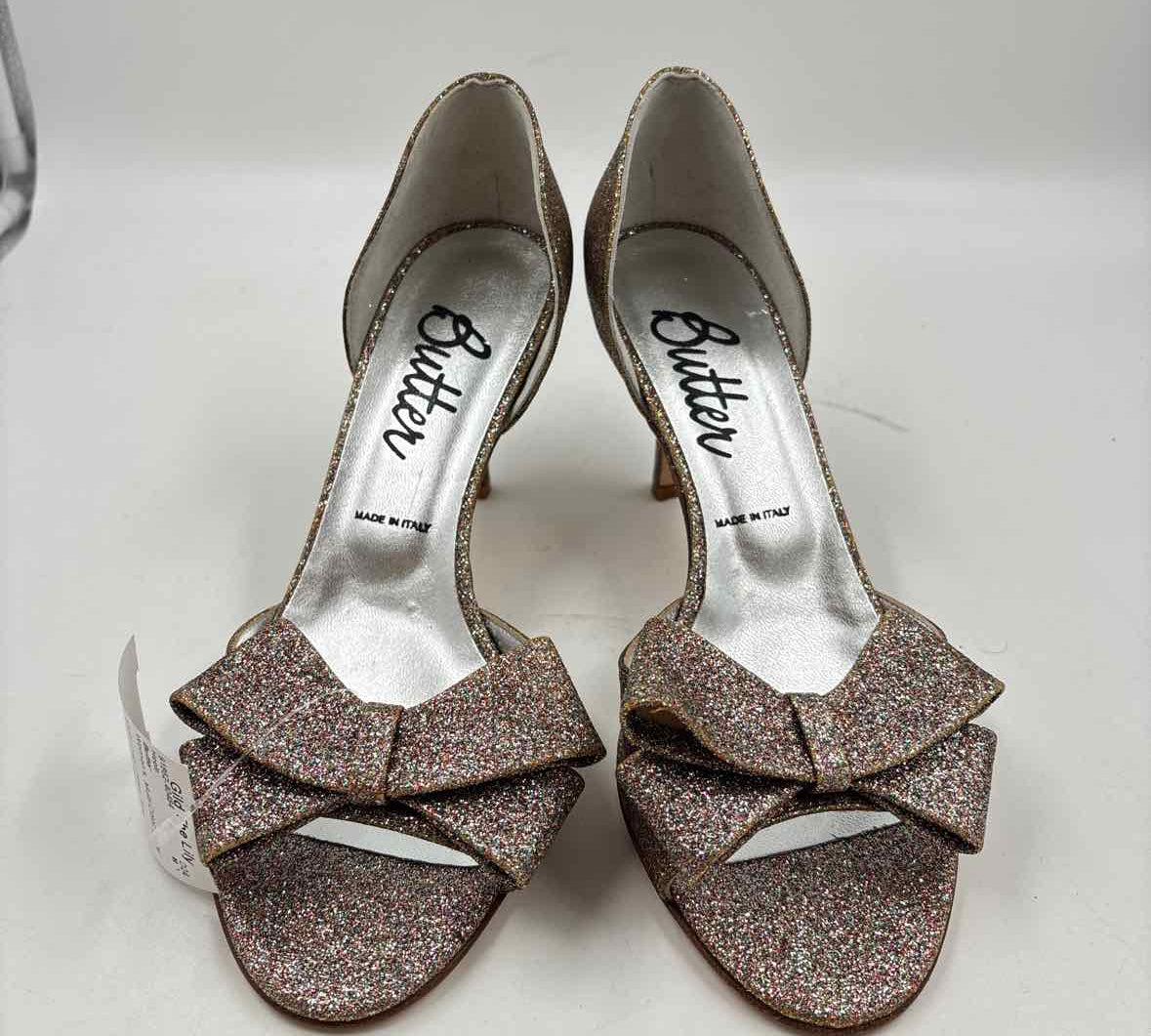 Butter Women's Shoe Size 8 Multi-Color glitter Heels