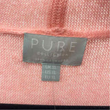 Pure Women's Size XL Pink Solid Cardigan