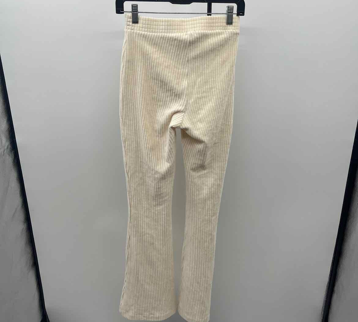 Aerie Junior's Size 2 Ivory Ribbed Pants