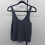 Knot Sisters Women's Size S Navy Textured Tank