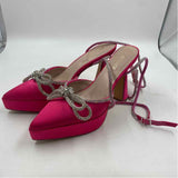 Jenn Ardor Women's Shoe Size 8 Fuschia Rhinestones Heels