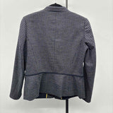 Talbots Women's Size 6P Navy Houndstooth Jacket
