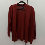 Lands End Women's Size L Rust Solid Cardigan