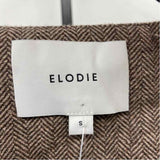 Elodie Women's Size S Brown Herringbone Jacket