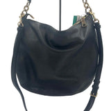 COACH Black Pebble Leather Hobo Purse w/TurnLock Closure
