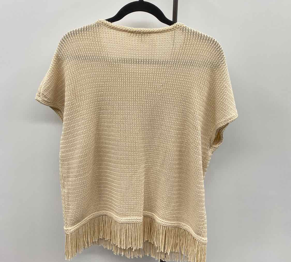 Chico's Women's Size L Beige Textured Sweater