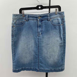 Style & Co. Women's Size 12 Blue Solid Skirt
