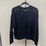 Old Navy Junior's Size XL Black Open Weave Sweater