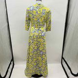 Tory Burch Women's Size SP Yellow Floral Dress