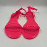 Alexandria Brandao Women's Shoe Size 9 Hot Pink Textured Sandals